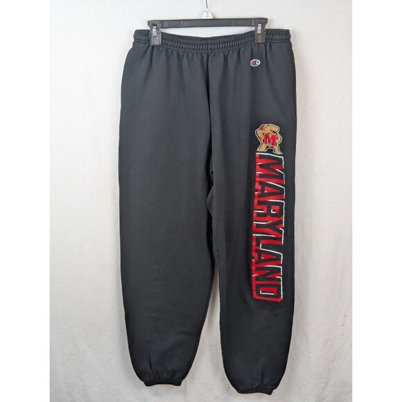 Maryland Terrapins Champion Eco Fleece Sweatpants Men's Size Large - Picture 1 of 12